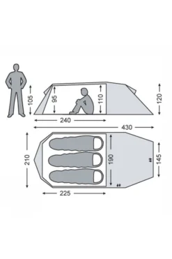 Nordisk Oppland 3 LW Tent -Winkel Voor Buitensportartikelen 1132c40019 5252 20