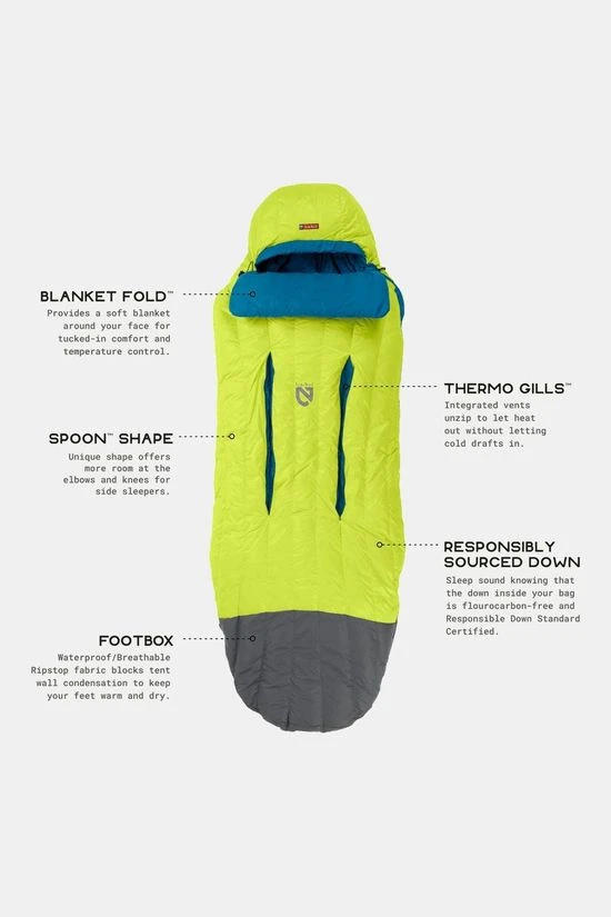 Nemo Disco Mens 30 Long Slaapzak 10 Nemo Disco Mens 30 Long Slaapzak - Afbeelding 10