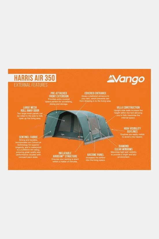 Vango Harris Air 350 Tent 3 Vango Harris Air 350 Tent - Afbeelding 3