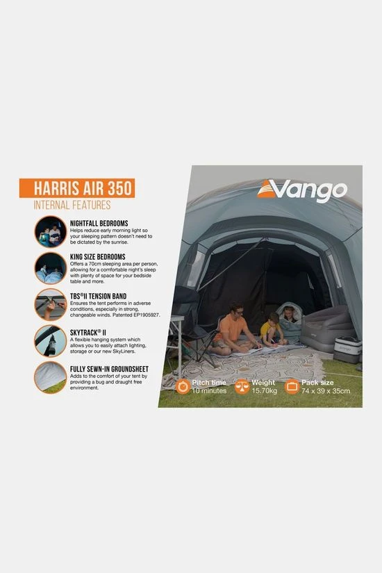 Vango Harris Air 350 Tent 5 Vango Harris Air 350 Tent - Afbeelding 5