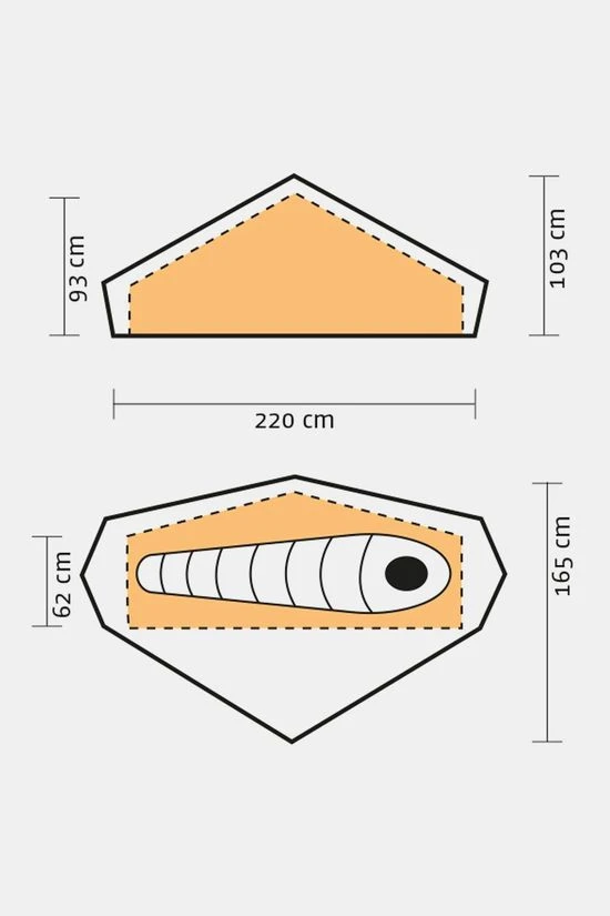 Hilleberg Akto 1P Tunneltent 4 Hilleberg Akto 1P Tunneltent - Afbeelding 4