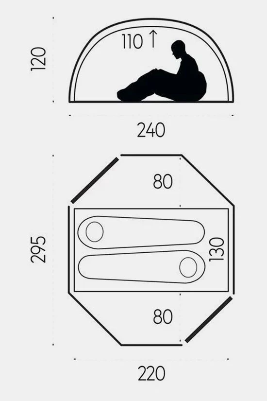 FJÄLLRÄVEN Abisko View 2-Persoons Hybride Tent 2 FJÄLLRÄVEN Abisko View 2-Persoons Hybride Tent - Afbeelding 2
