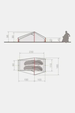 VAUDE Power Lizard Seamless 1-2P Tent -Winkel Voor Buitensportartikelen maabe00008 5353 07 nl
