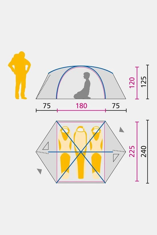 Jack Wolfskin Tent Eclipse III 3-Persoonstent 3 Jack Wolfskin Tent Eclipse III 3-Persoonstent - Afbeelding 3